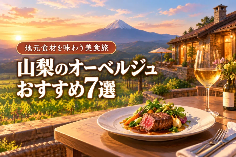 山梨のオーベルジュおすすめ7選！地元食材を味わう美食旅の選び方ガイド